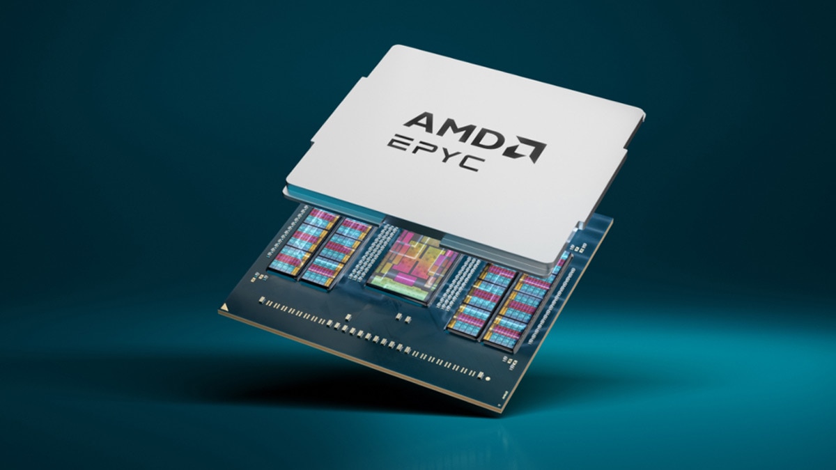 AMD EPYC processor, exploded view